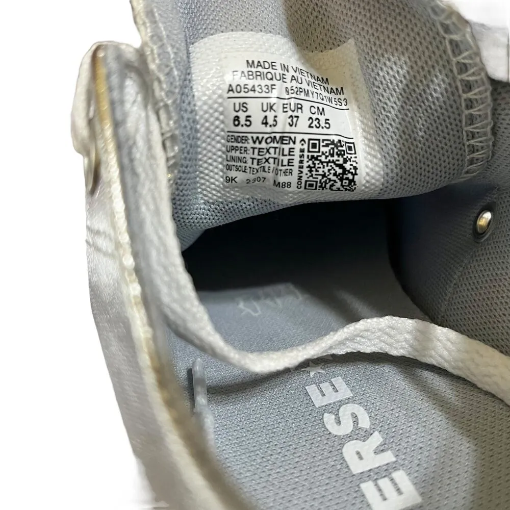 NWT  Chuck Taylor All Star Heirloom Silver Sparkle Low Top Sneakers - Image 4