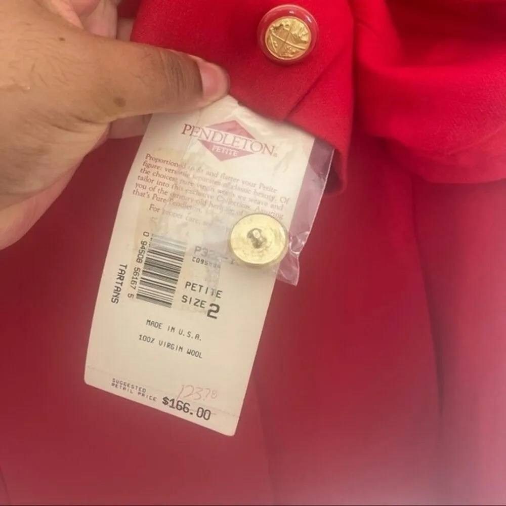 Pendleton Vintage Wool Blazer Size 2 Petite - Image 5