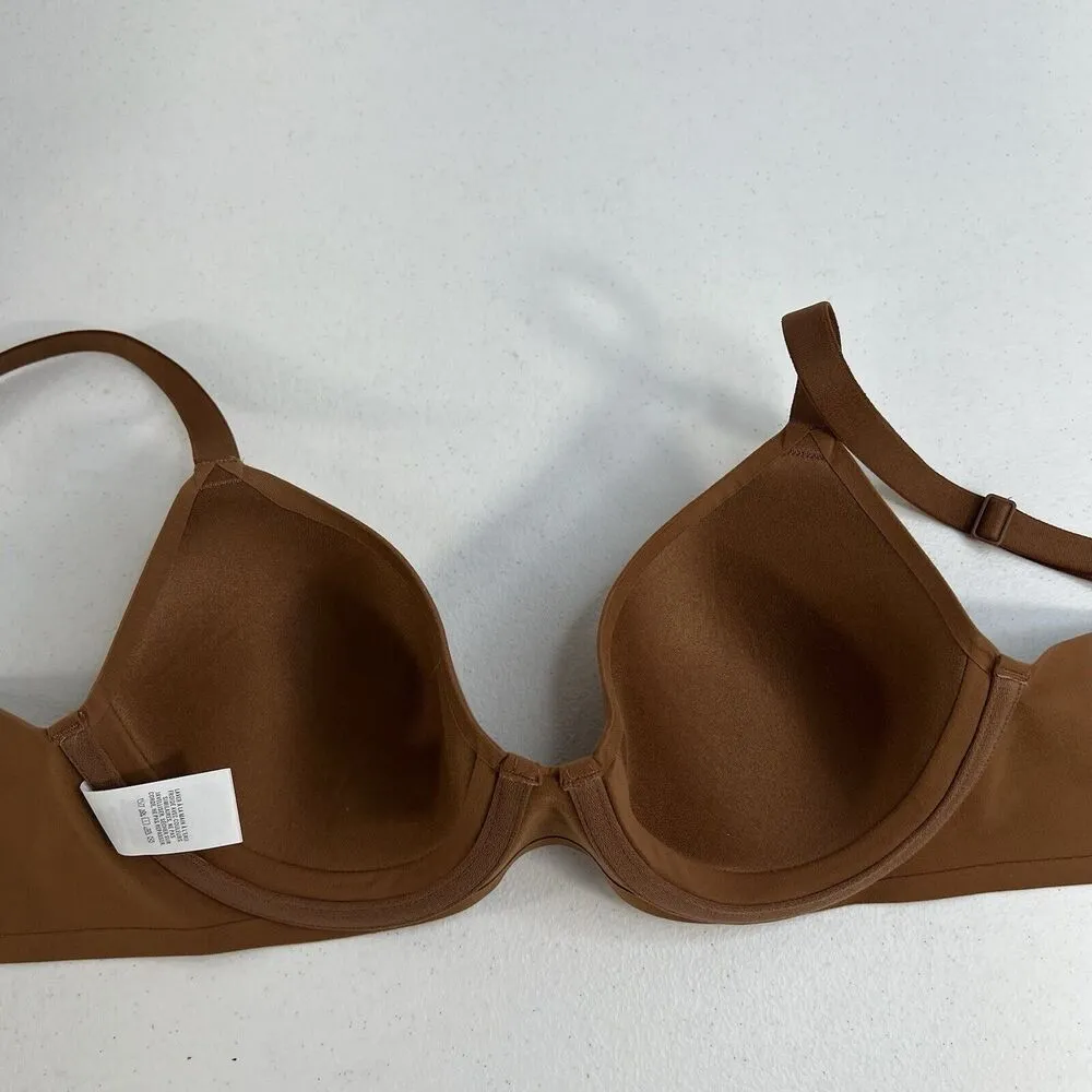 Aerie 32C Bra Smoothez Real Free Full Coverage Lightly Lined Intimates Brown - Image 10
