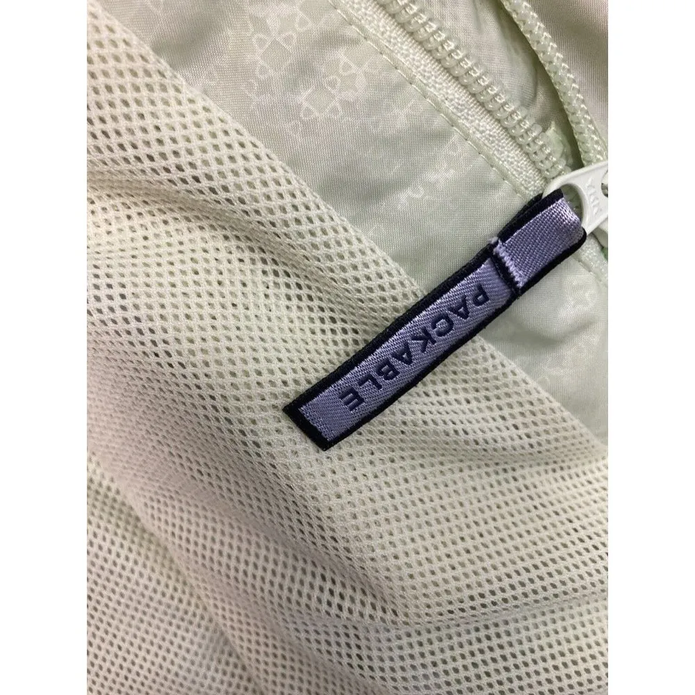 Columbia Sportswear Co Rain Jacket Coat Womens Med Green Zip Outdoor Activewear - Image 8