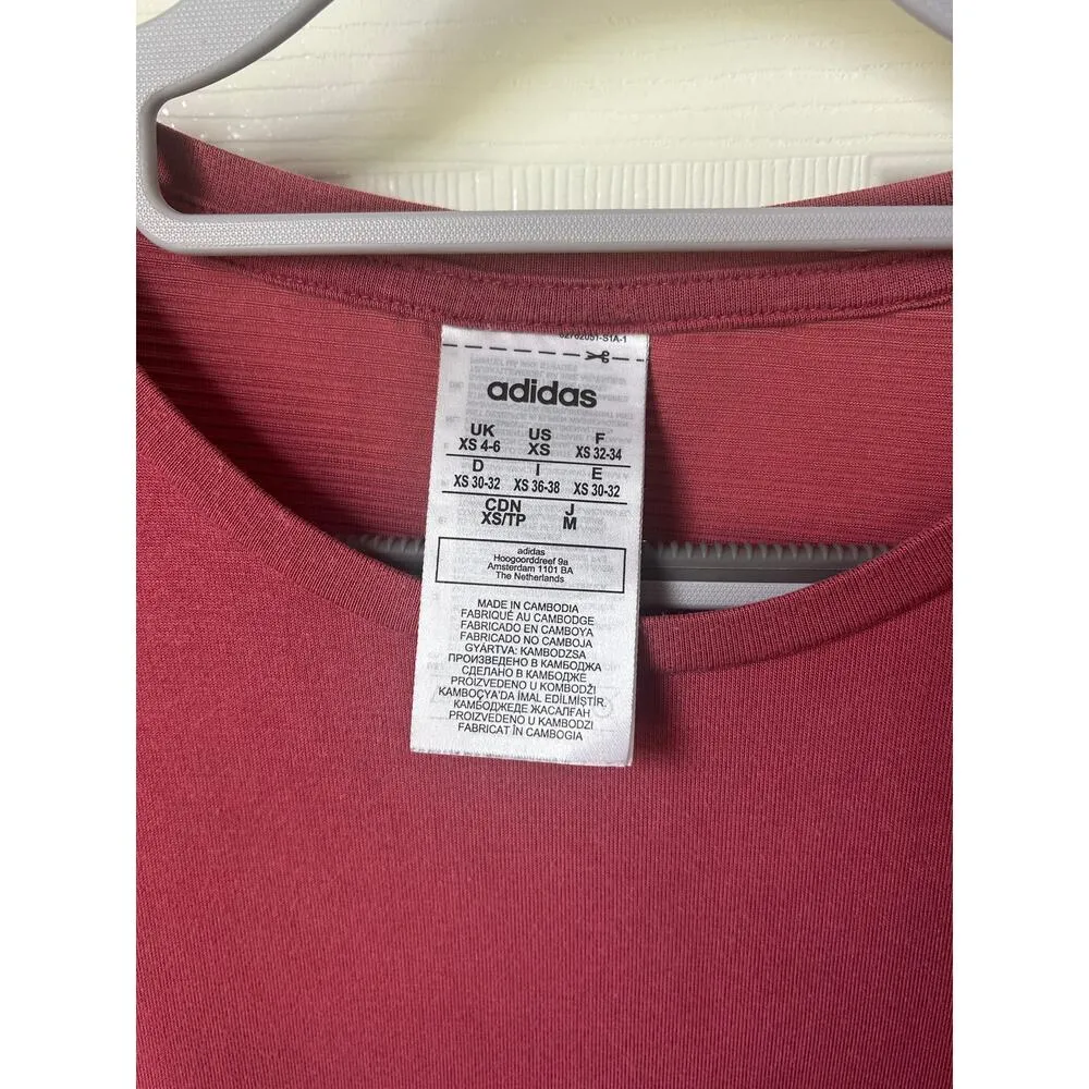 Adidas Baggy Pink Workout Tee - XS - Image 4