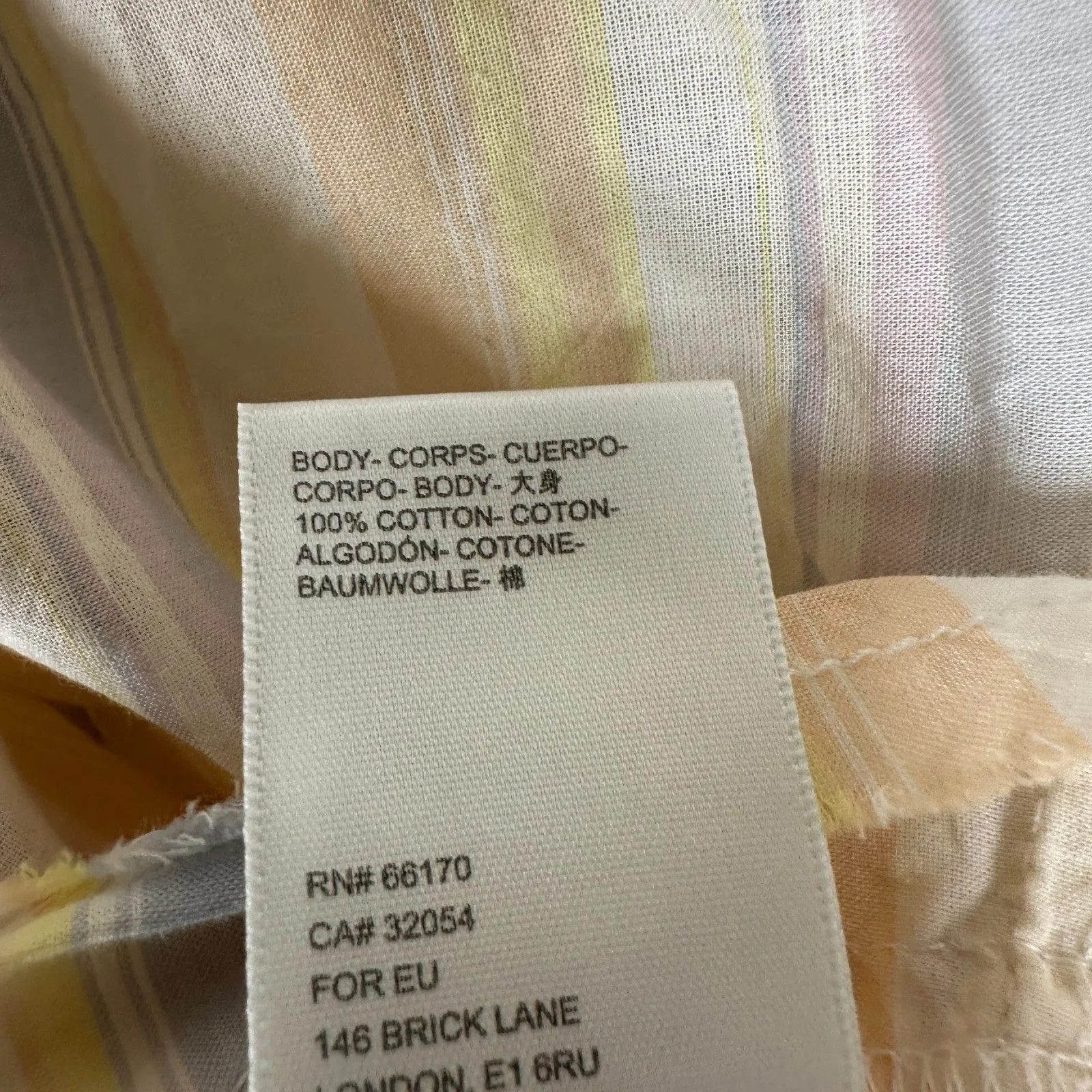 BDG Urban Outfitters Stripe Cropped  Shirt Long Sleeve Oversized Large NEW - Image 7