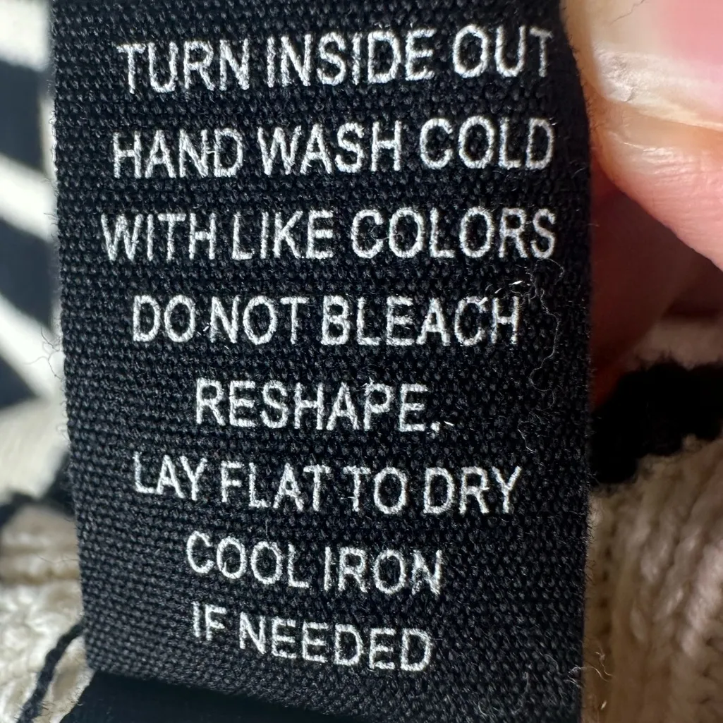 Altar’d State Striped Black and White Sweater Dress Size Medium - Image 12