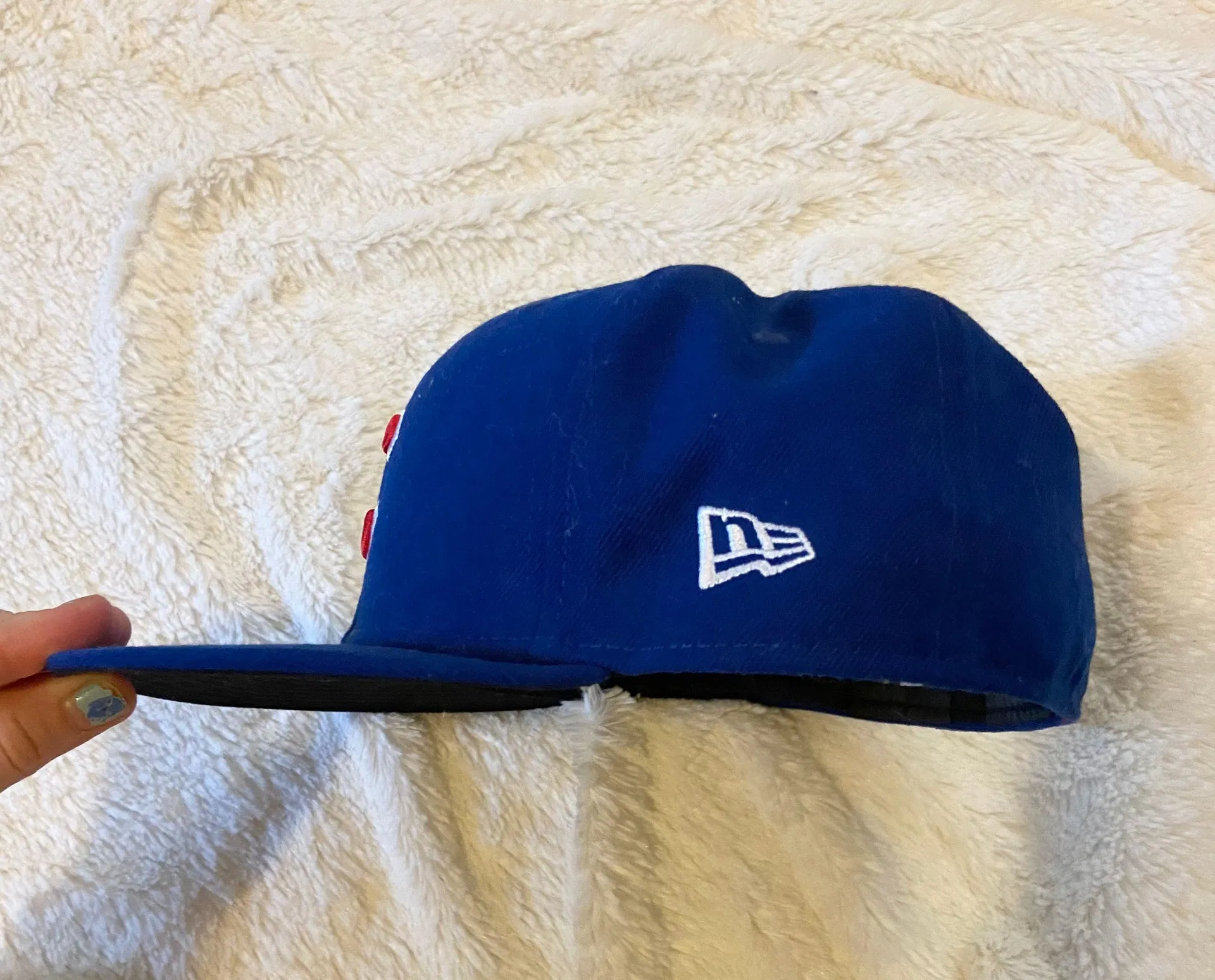 New era 2017 postseason Chicago Cubs blue flatbill hat - Image 3