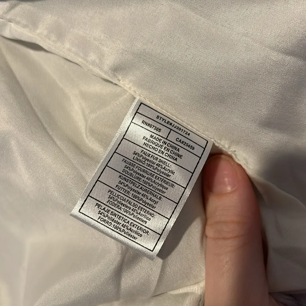 Jack by BB Dakota in a furry faux fur gray vest - Image 6