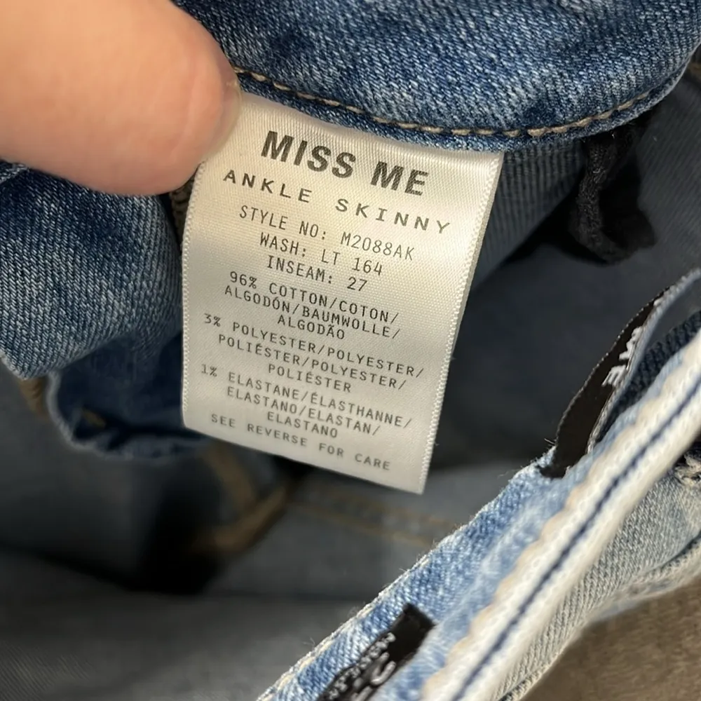 Miss Me Ombré Ankle Skinny Jeans Size 27 - Image 4