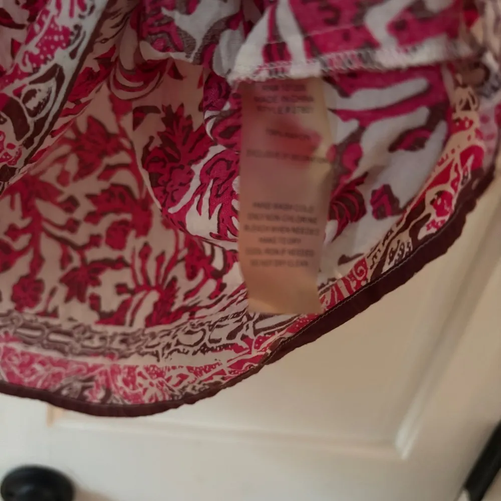 Soft Surrounding Pink Floral Printed Kimono Tunic Top Blouse Coverup Size Medium - Image 8