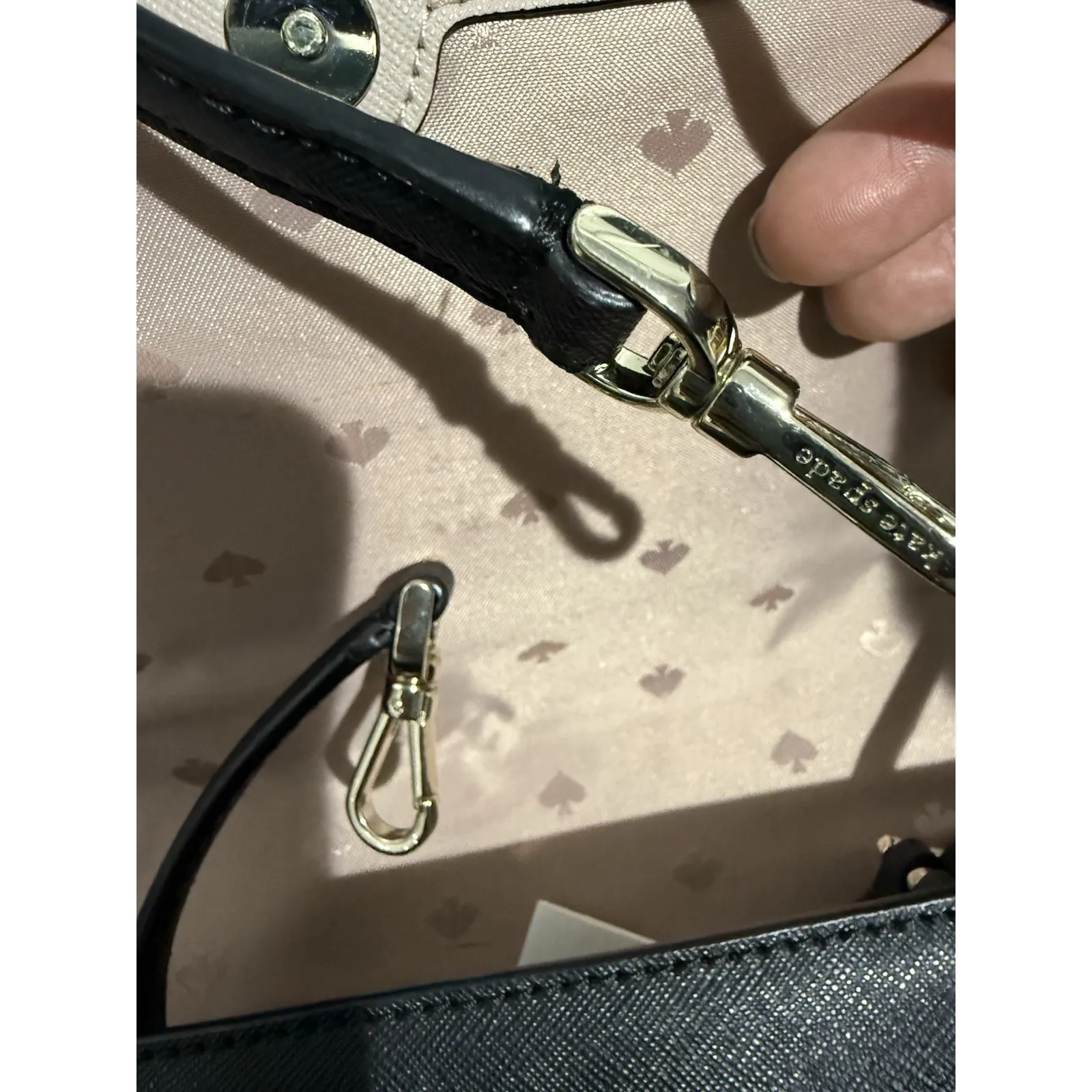 Kate Spade New York Cameron Convertible Crossbody Bag Multicolor White Black Y - Image 8