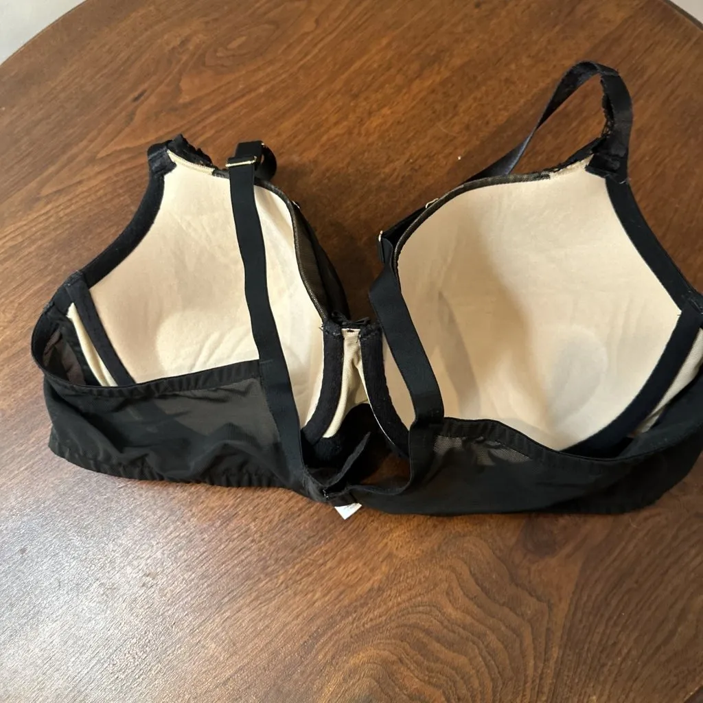Cacique Black Lace Underwire Bra Size 44C - Image 3