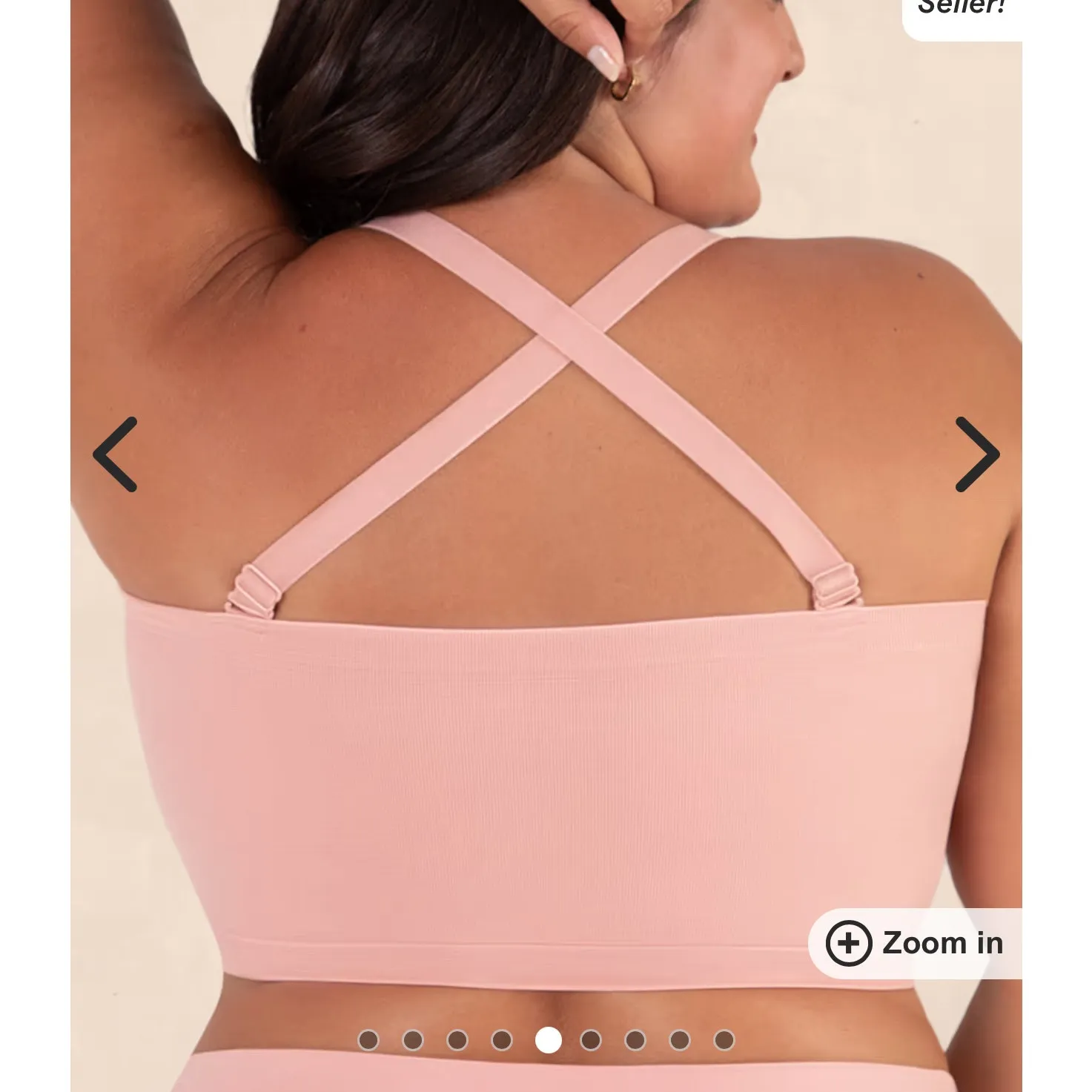 Truekind Convertible Strapless Bandeau Bra Black Size L - Image 9