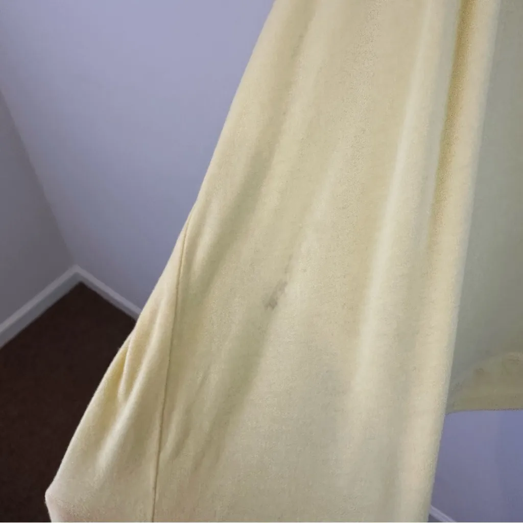 Peace Love World Yellow Long Sleeve Shirt I Am Happy Print Size 3X - Image 5