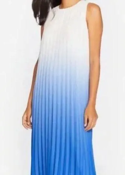 J. McLaughlin | S |Bowen Maxi Dress Pleated Ombre Chiffon Sleeveless Dress Shift - Image 1