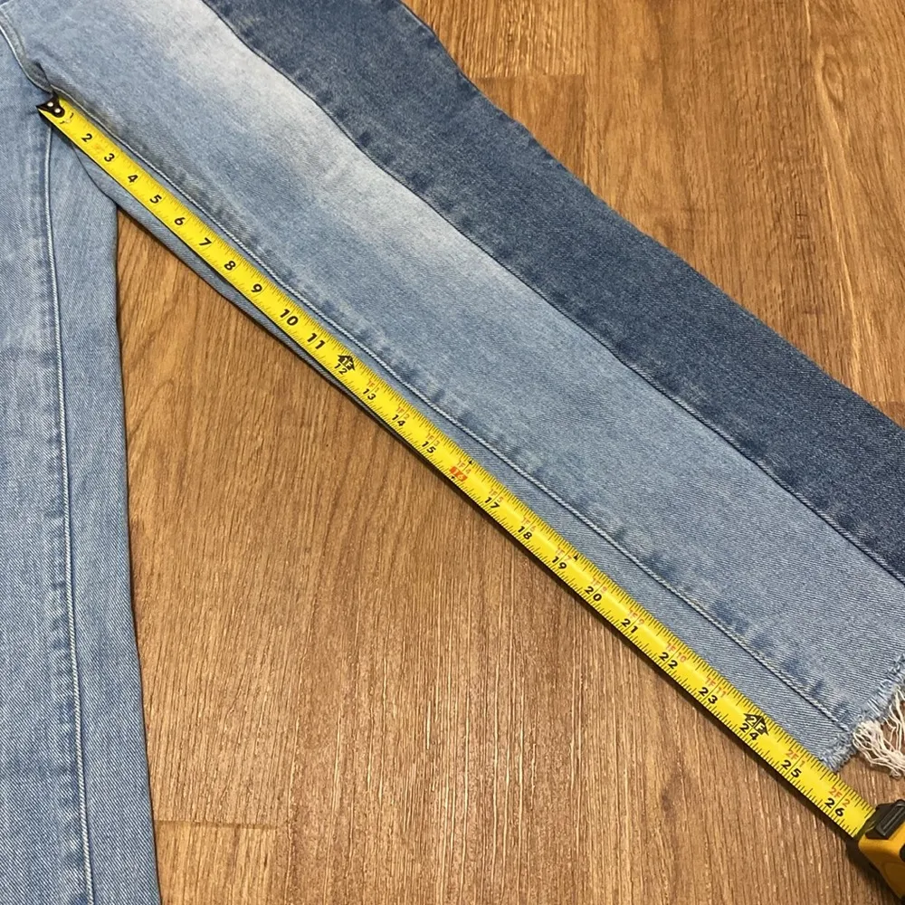 Two Toned Straight Leg Jeans - Image 6