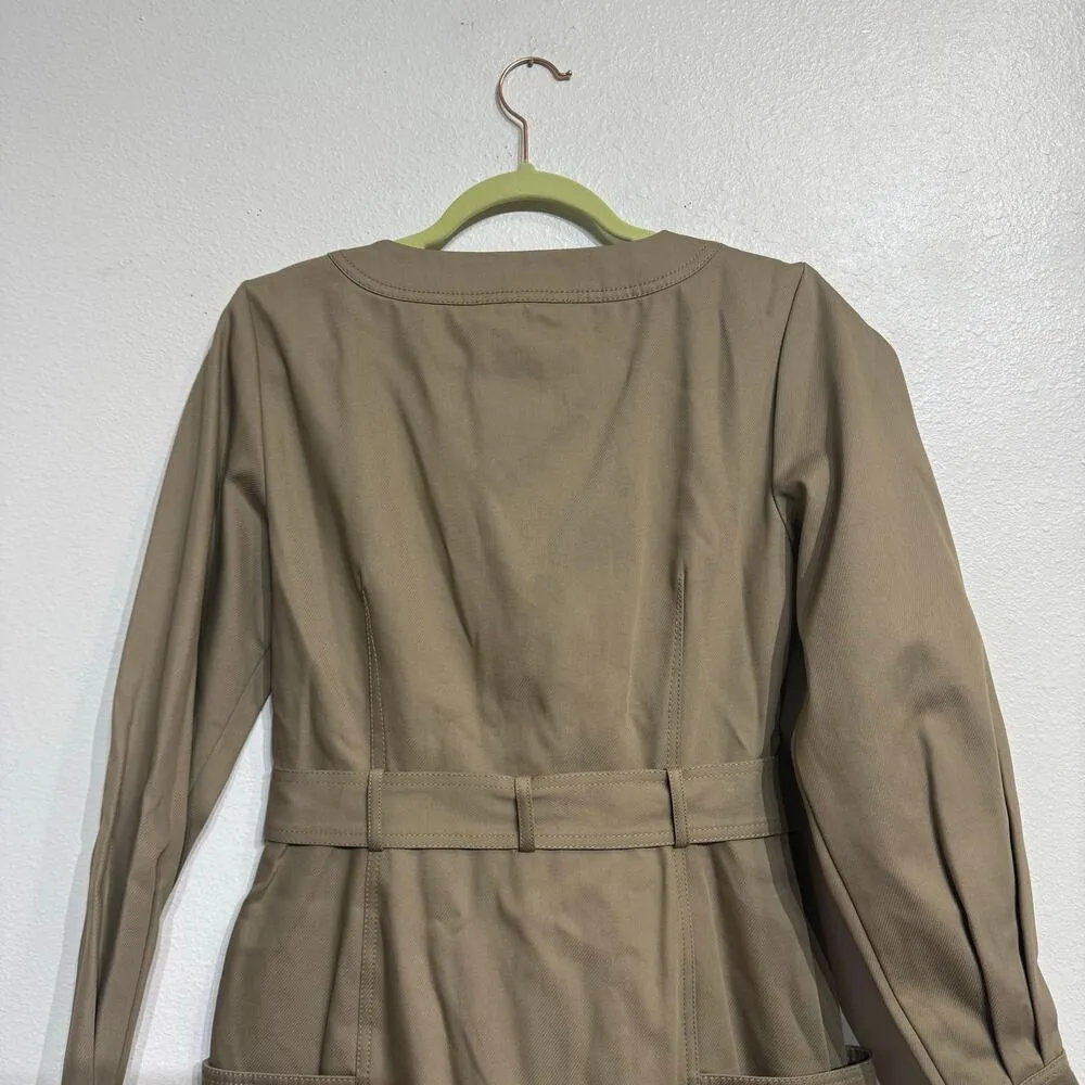 Les Coyotes De Paris Clay Eeva Dress Sz 40 M/L NWT Tan Size M - Image 10