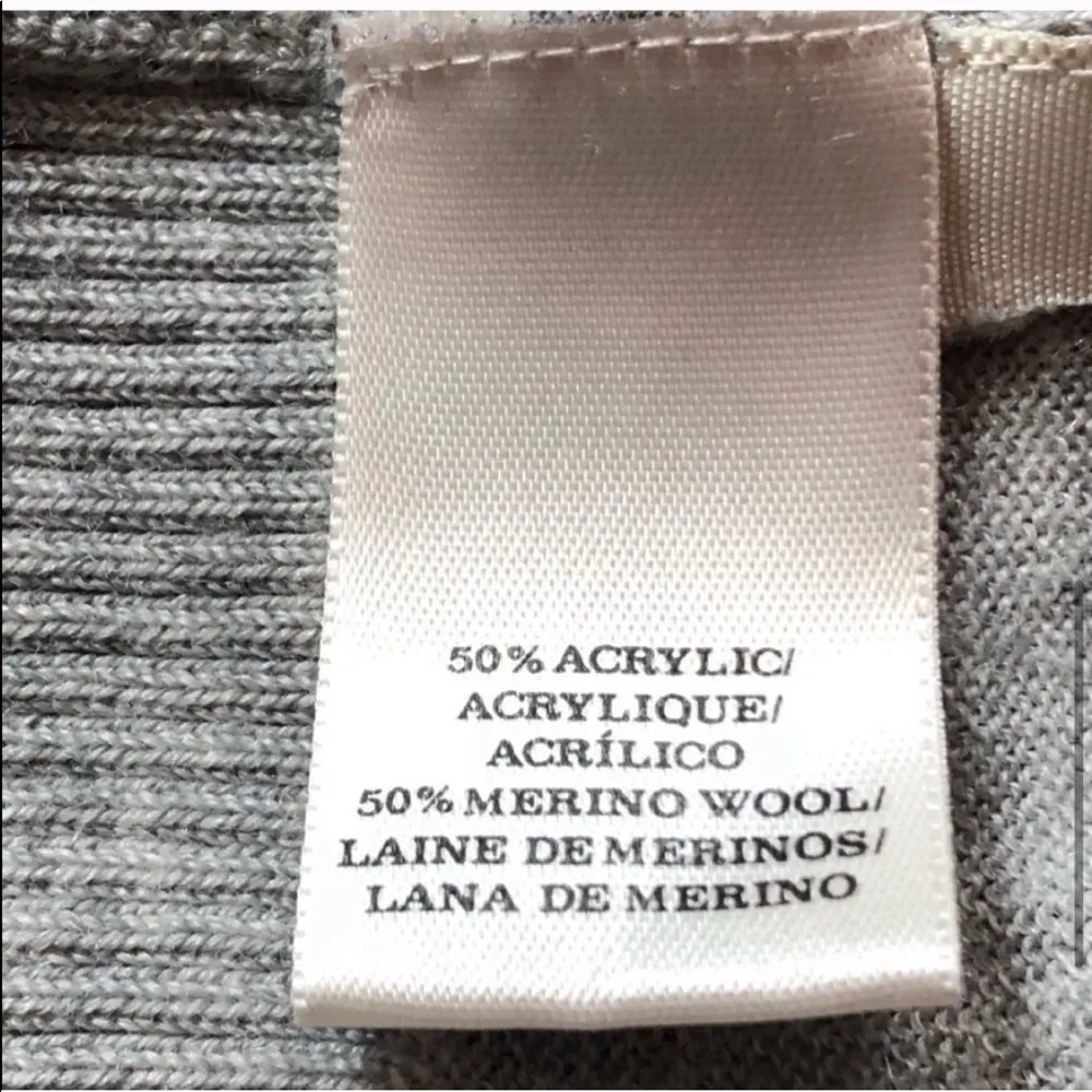 Ann Taylor cascading gray open cardigan sw… - Image 6