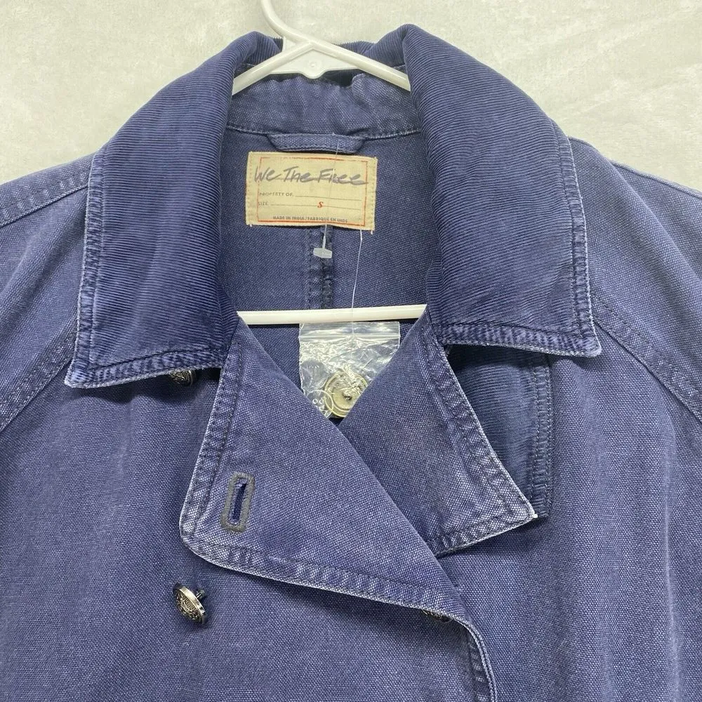 New Free People We The Free Jacket Womens‎ small Viva Surplus in Starless Sky - Image 7