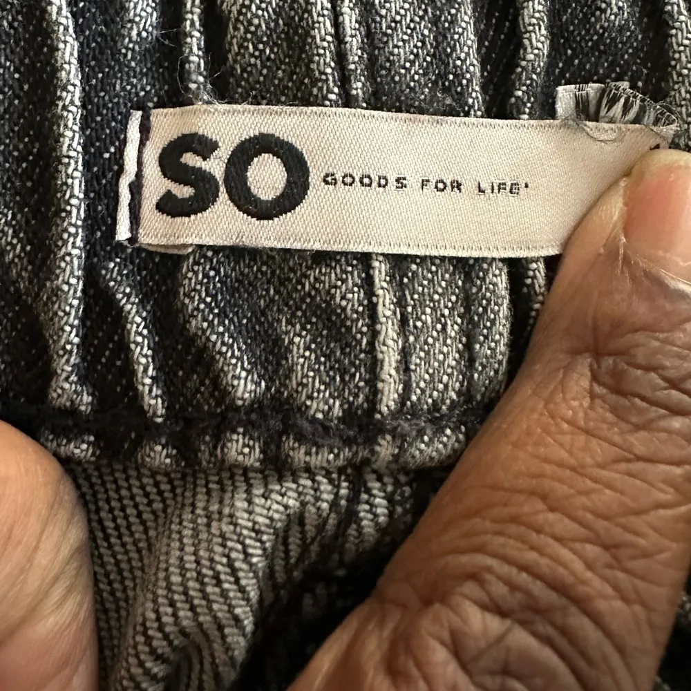 So Goods For Life Black Acid Wash High Rise Mom Jeans Elastic Waist  W25 - Image 8