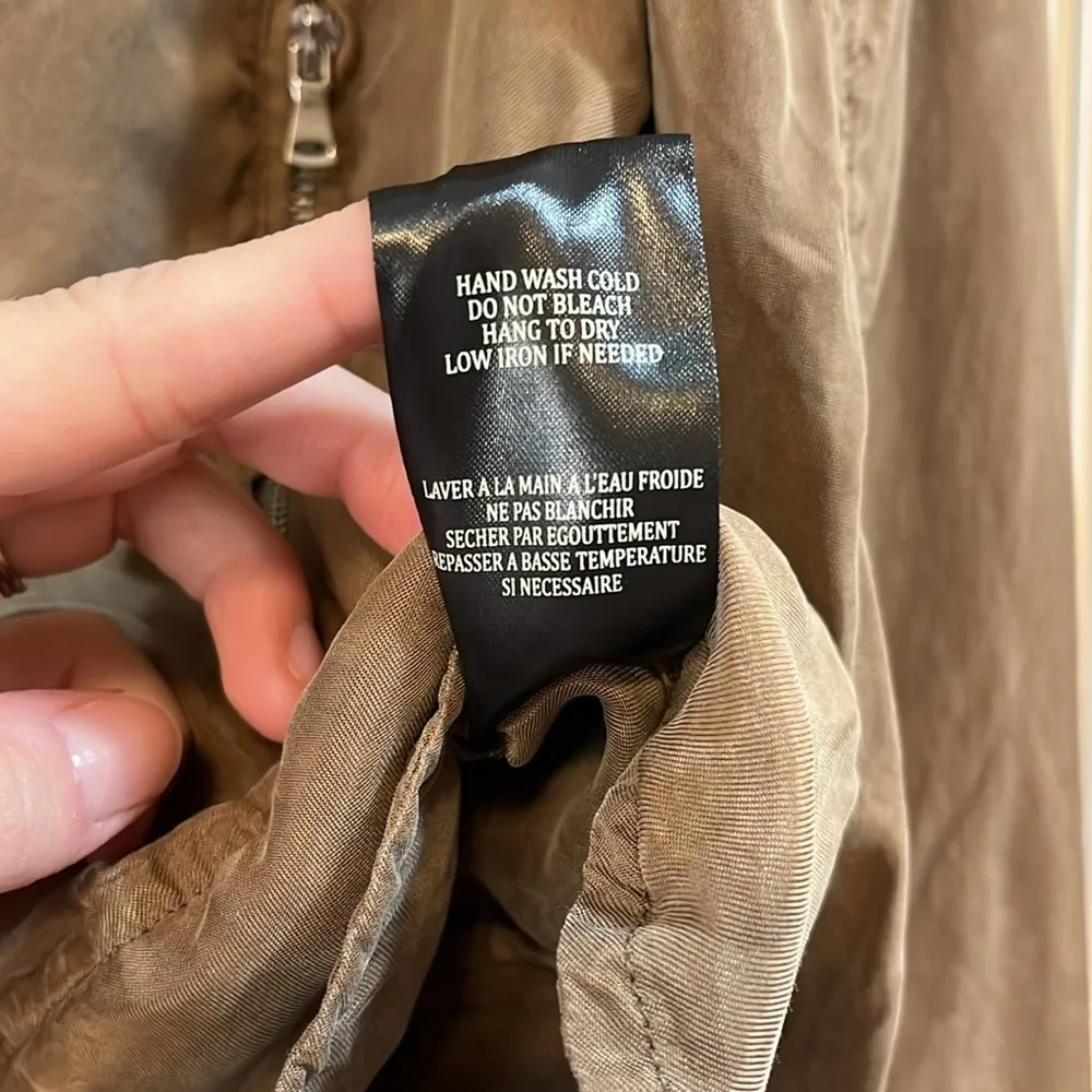 Blank NYC Military Style Brown Jacket w/ Functional Zippers - Size Medium - Image 8