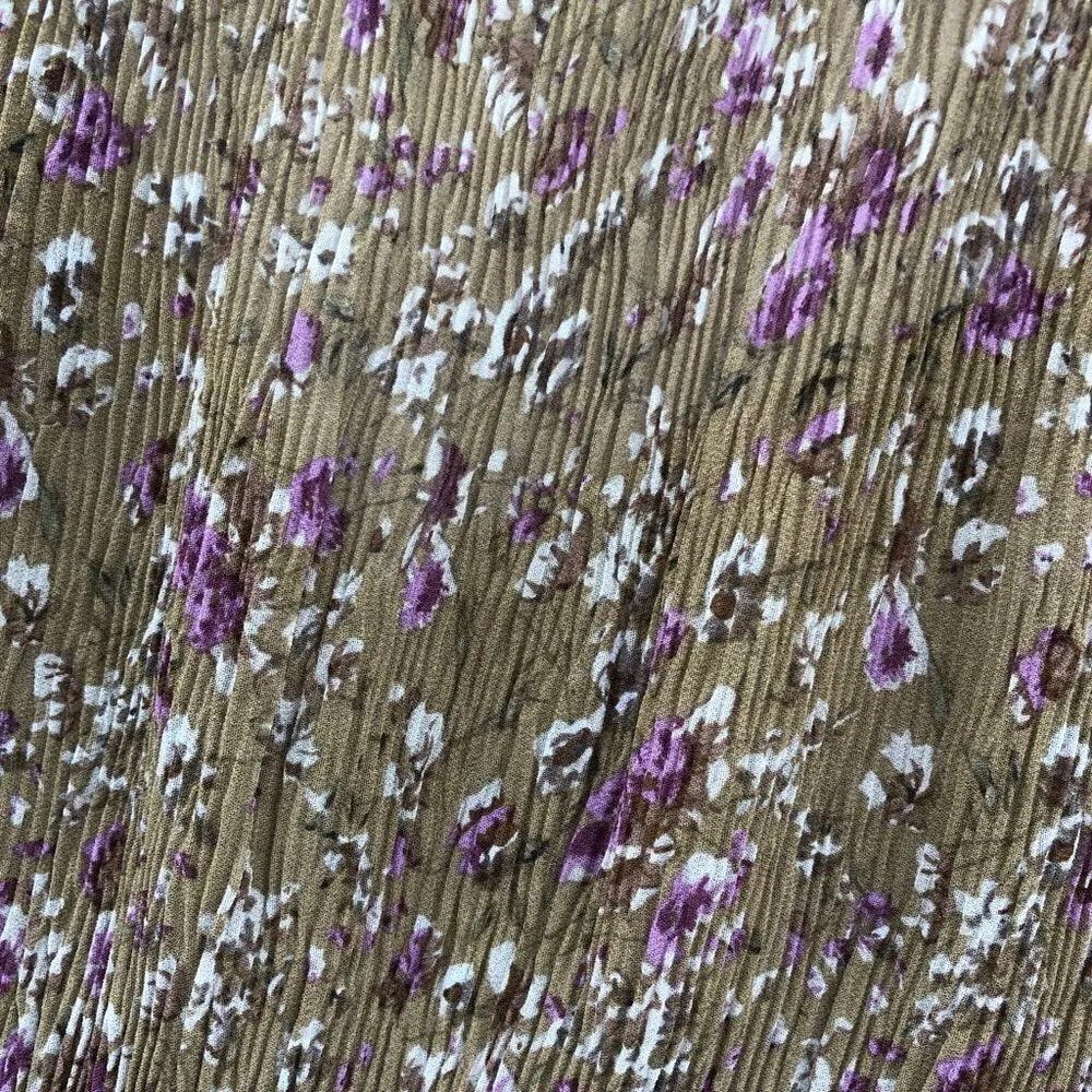 ASTR THE LABEL Twist Front  Mustard‎ Floral Top  M - Image 9