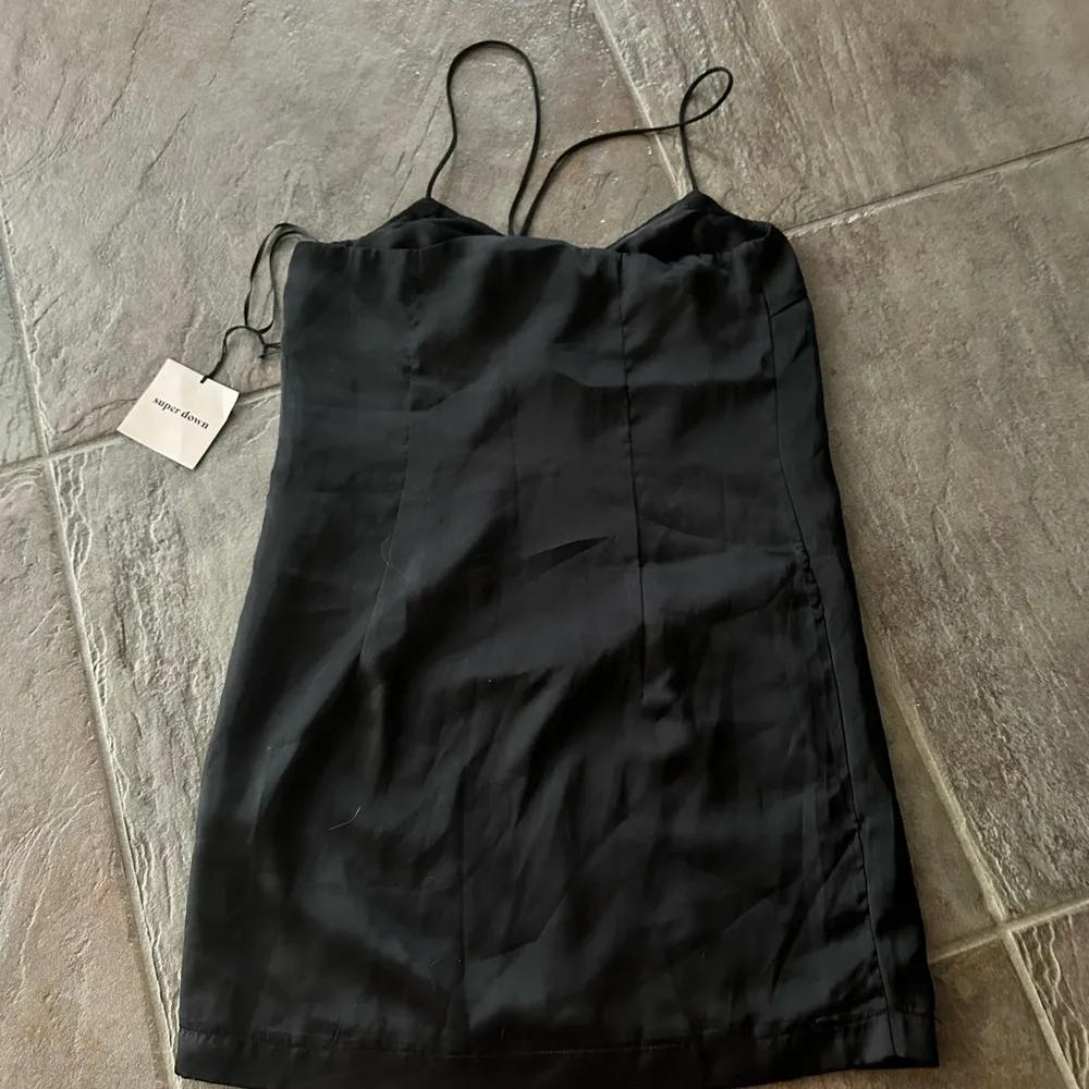 NWT SUPERDOWN Black Strapless Dress XXS - Image 3