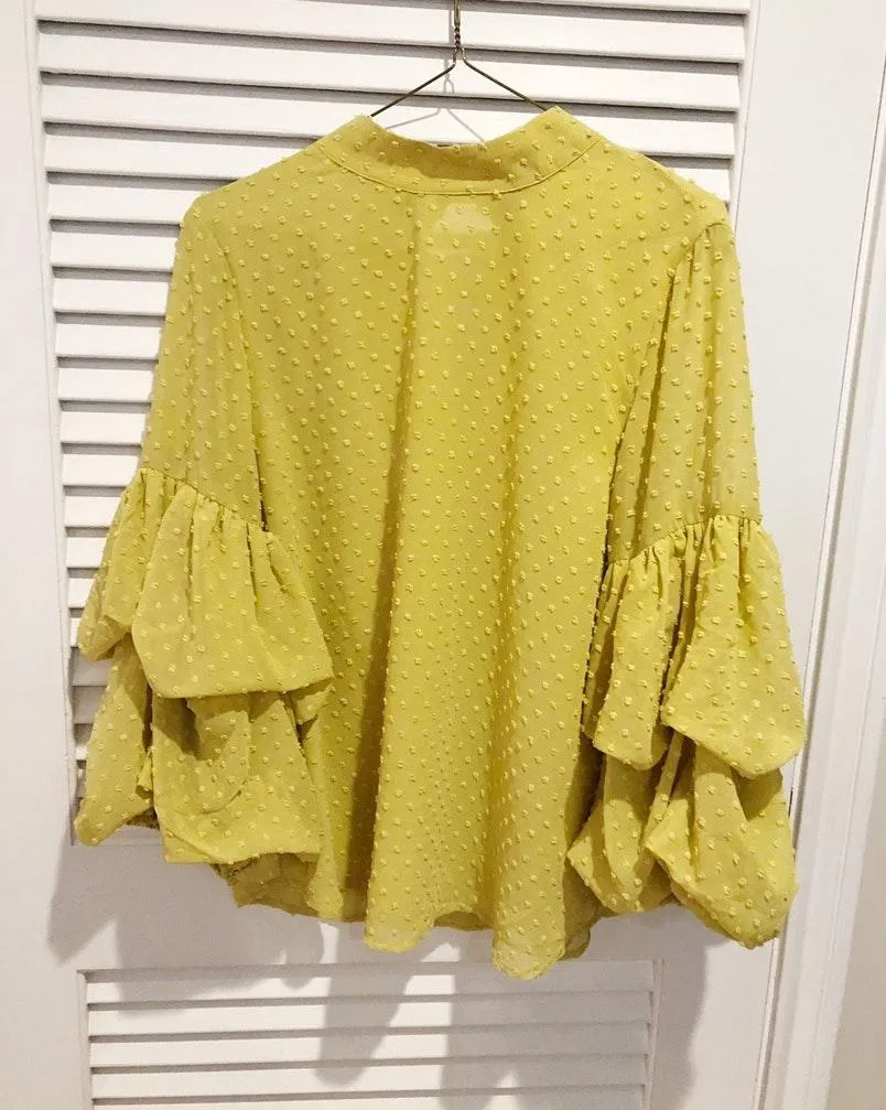 Flowy Blouse Yellow - Image 2