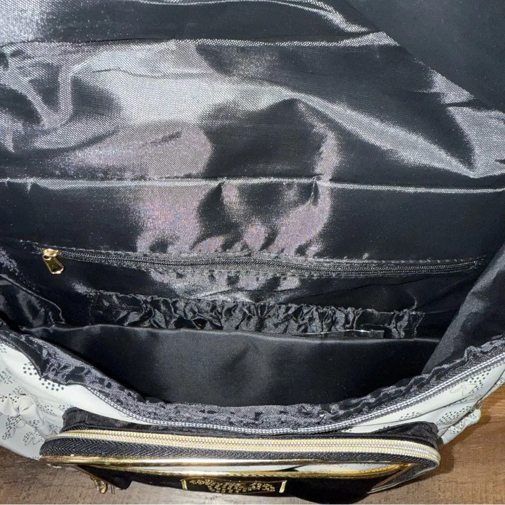 Disney  Minnie Mouse Multi- Purpose Diaper Bag Set Gold Backpack New with Tags - Image 7