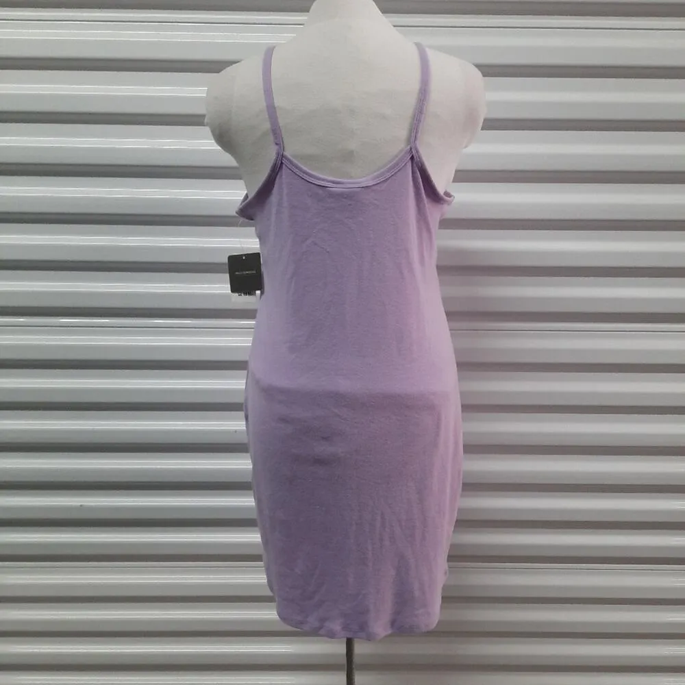 AC DC Tank Dress Womens Plus XXL Purple Sleeveless Stretch Short Casual - Image 4