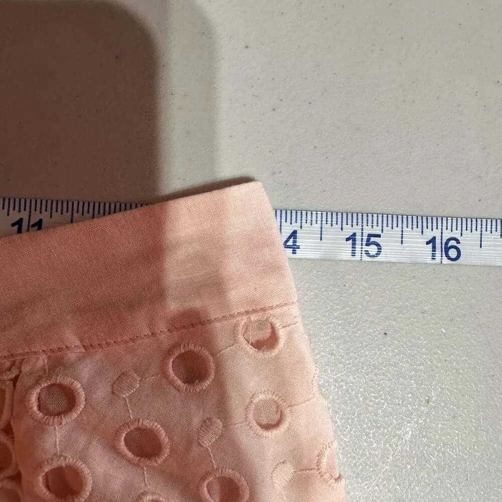 NWT INA Blush Eyelet Long Flowing Cotton Lace MIDI‎ Skirt Medium Cutout Peasant - Image 5