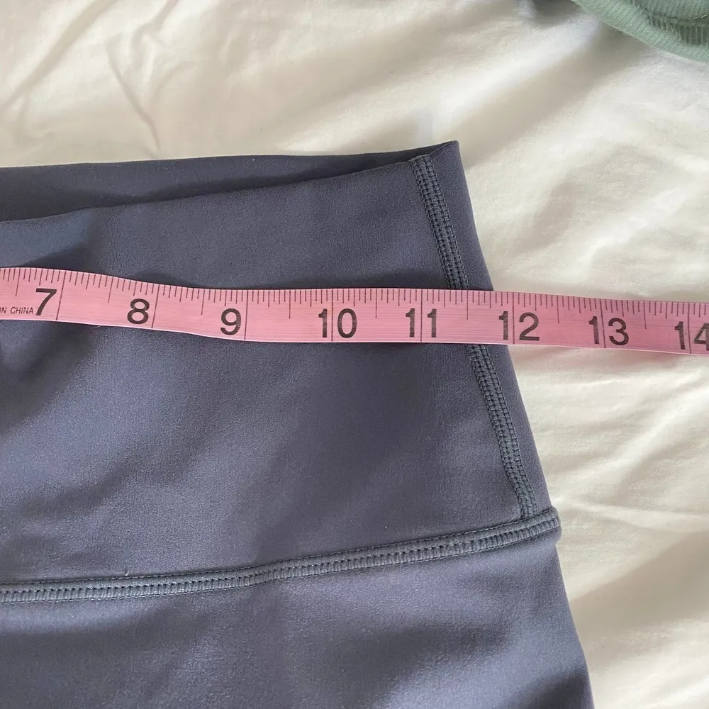 Zyia Active Storm Parallel Luxe Leggings Blue Colorblock Ruched High Rise-2 - Image 5