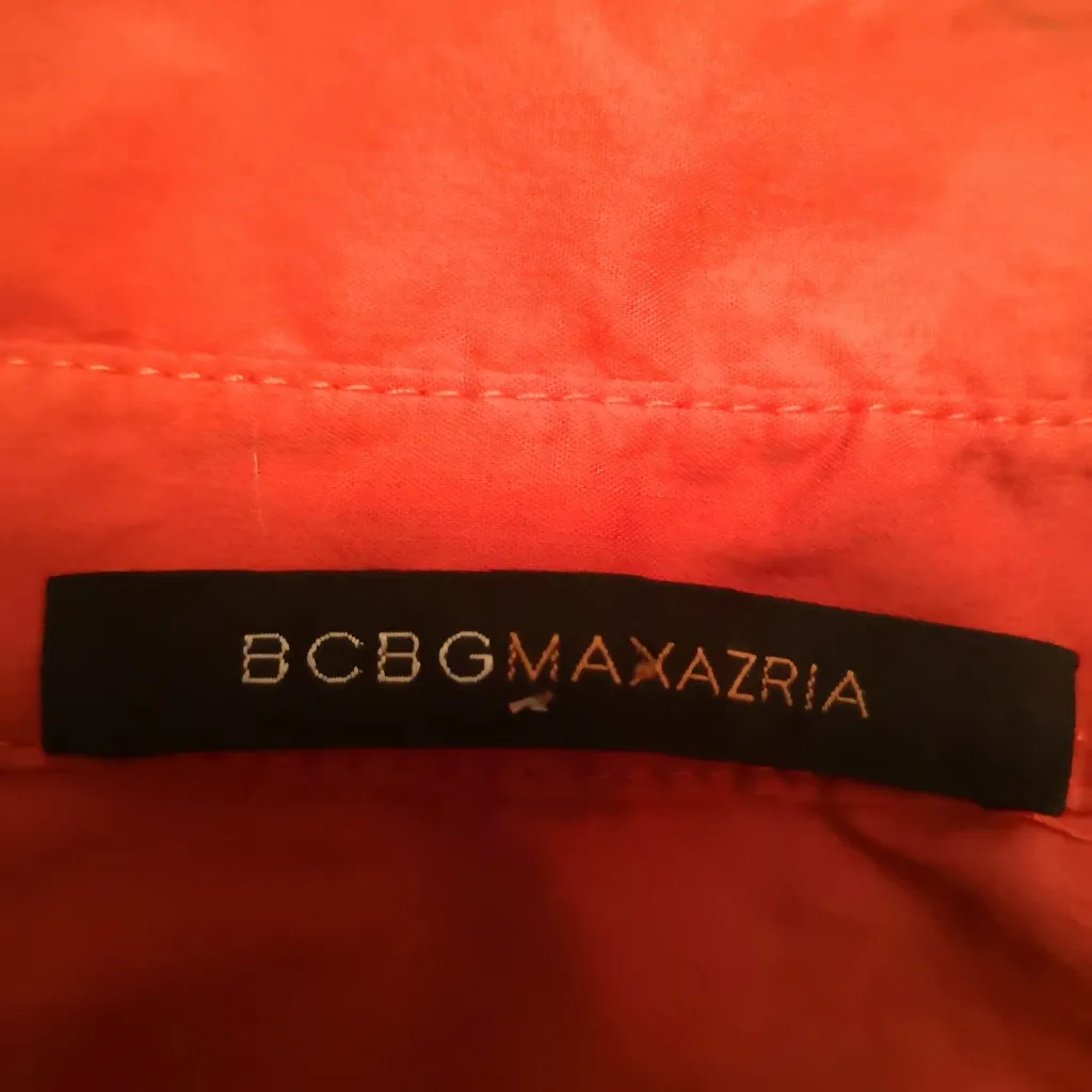 BCBGMaxAzria Flutter Sleeve Cottage Core Shirt Dress 2 Midi Minimalist Tradwife - Image 11