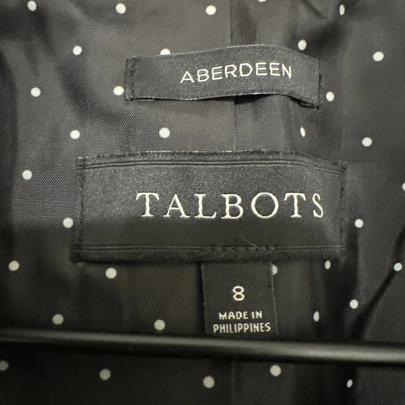 TALBOTS | NEW Wool Blend Sherland Tipped Plaid Aberdeen Plaid Blazer Jacket, 8 - Image 7