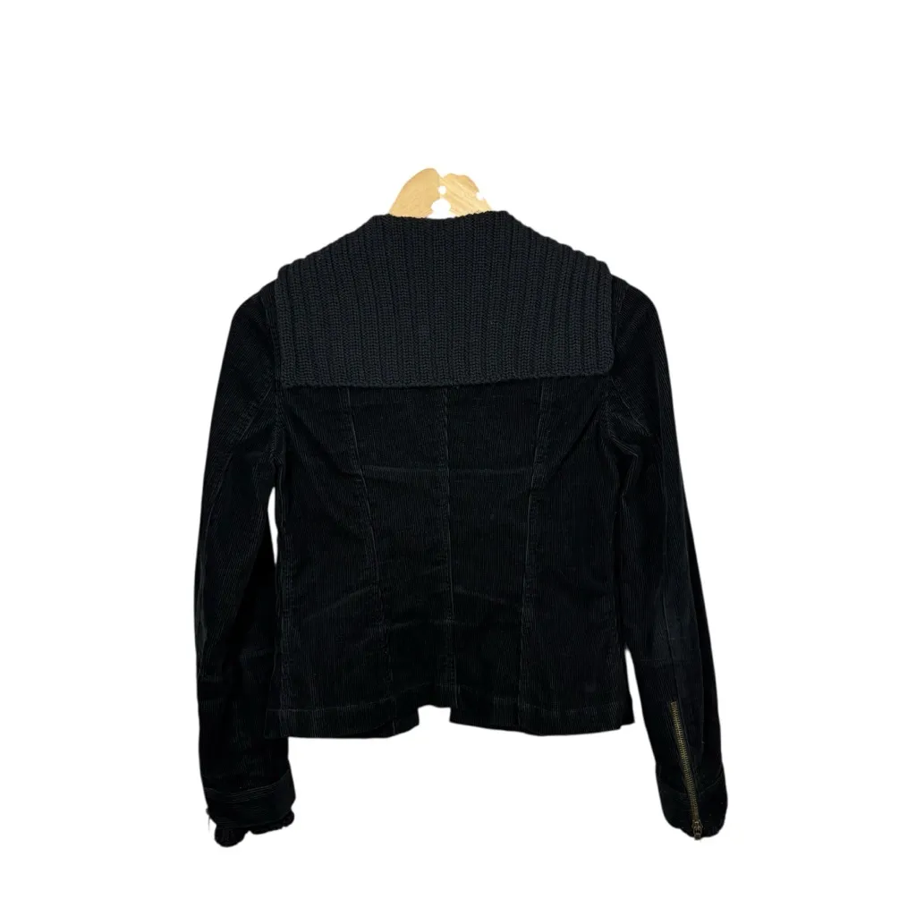 Margaret O’Leary Women’s Corduroy/Wool Knit Jacket in Black Size XS - Image 11