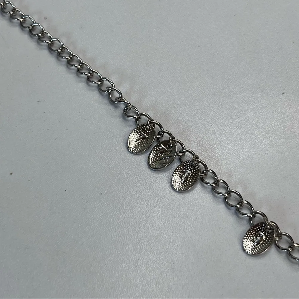 Silver Chain Numbers Charm Necklace 28” - Image 7