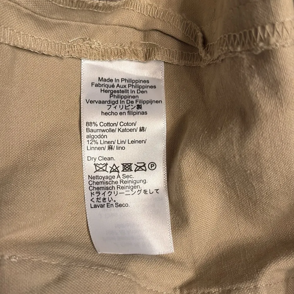 J Crew Women’s Cotton-blend mini short with braided trim in khaki Size 10 NWOT - Image 8