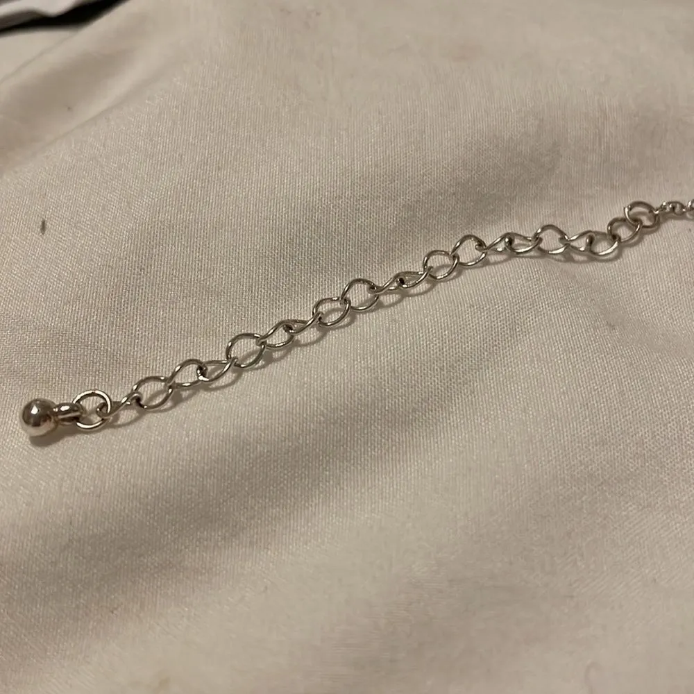 Heart Pearl Silver Necklace Pendant Y2K Valentine’s Gift Heart J… - Image 5