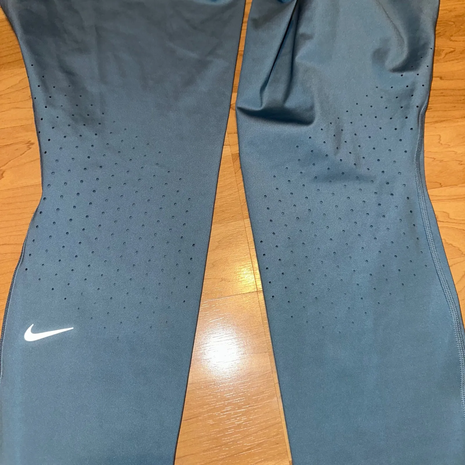 Nike Women's Swift 7/8 Dri-FIT‎ Running Leggings Womens XL Teal - Image 6