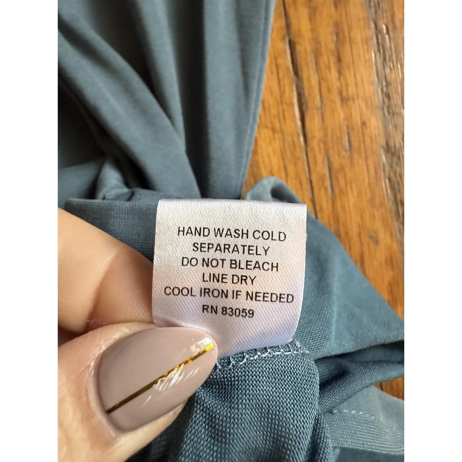 Drew Shirt Womens Small Slate Blue/Green Sleeveless Tunic High Low Hem Modal - Image 5