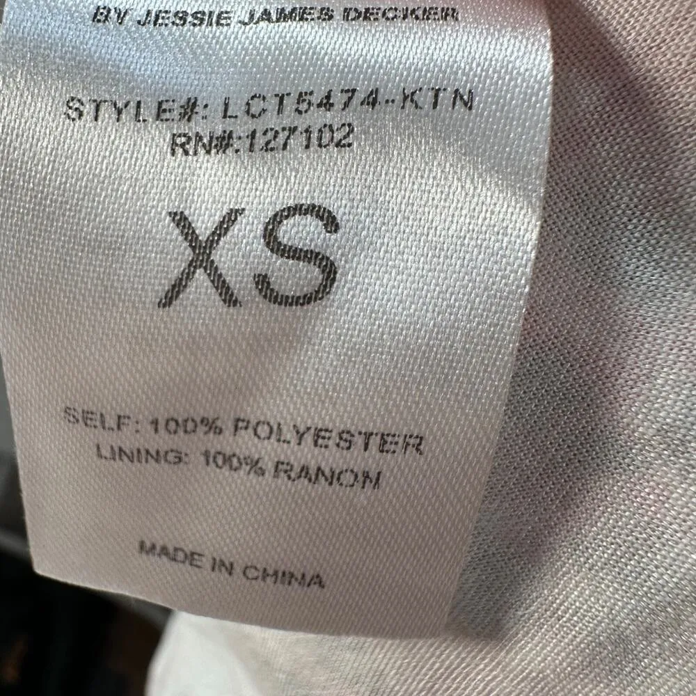 Kittenish Cropped Floral Wrap Blouse Women's X-Small Pink Box Balloon Sleeve - Image 7