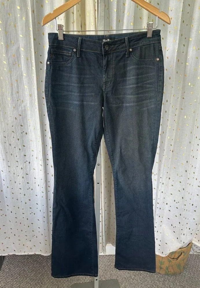 Miss Me Women's Stretch Bootcut Flare Faux Front Pockets Zip Up Denim Jeans 30 - Image 2