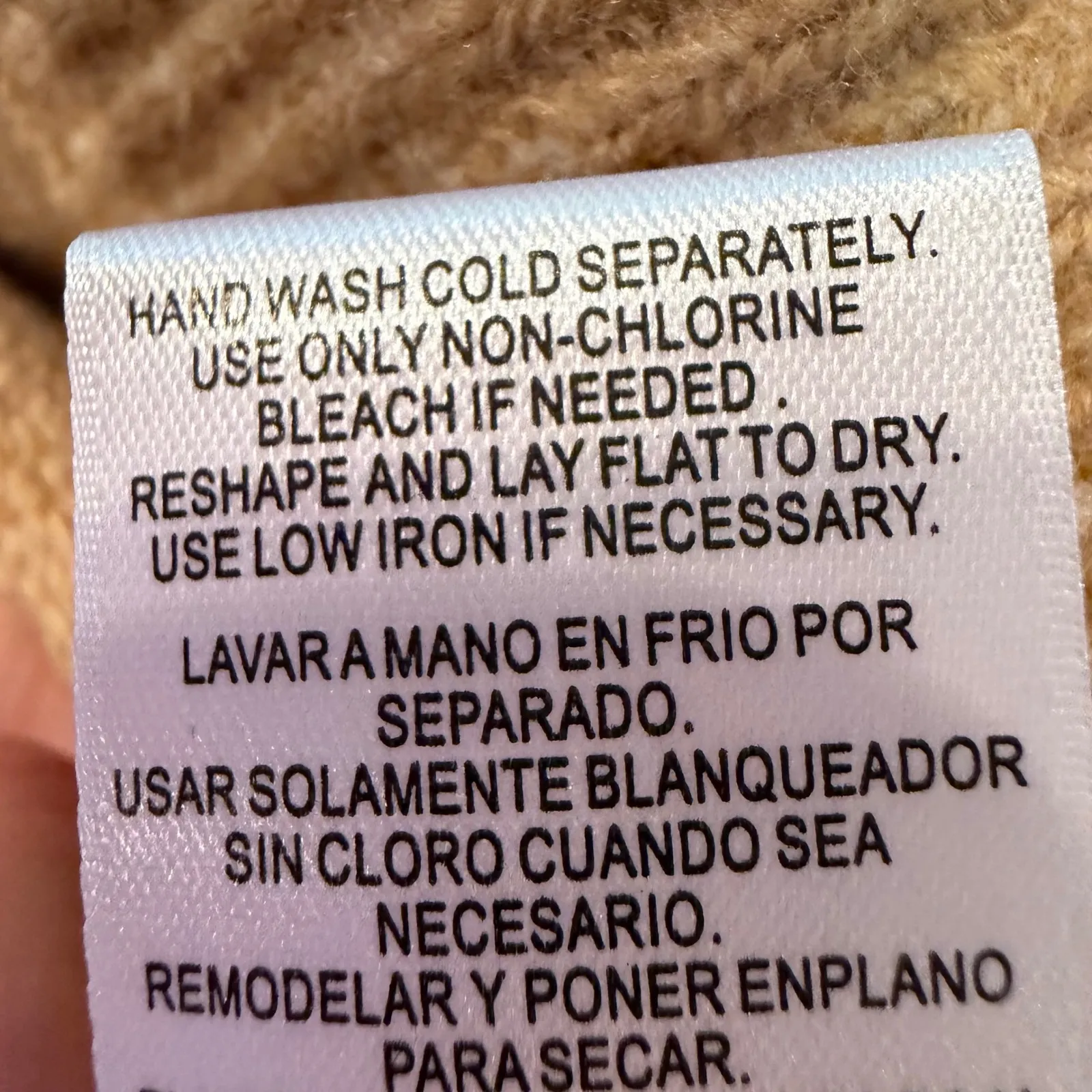 Vince Camuto‎ Exposed Seam Crewneck Sweater Women's XL Latte Career Classic Chic - Image 13