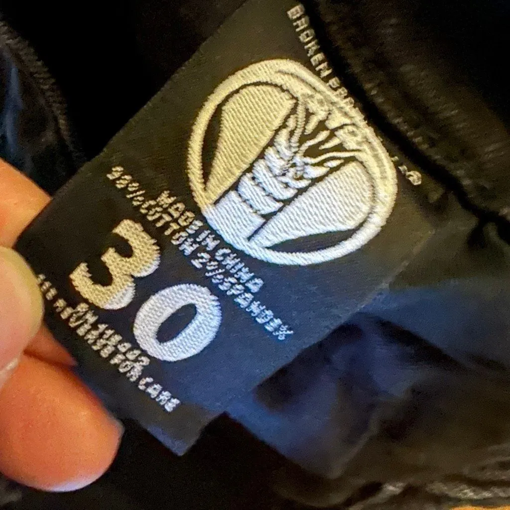 Broken Promises Hell bound distressed black jeans 30 - Image 8