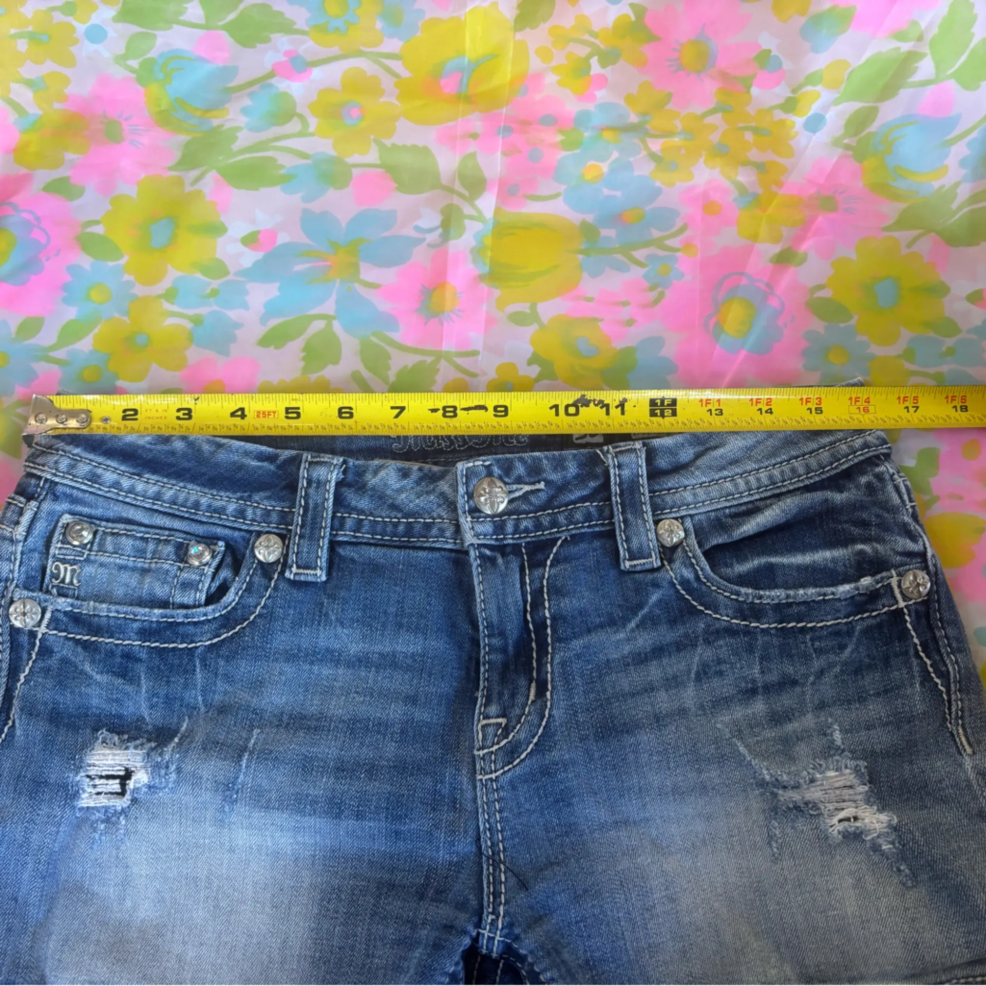 Miss Me Vintage Mid Rise Easy Shorts - Image 10