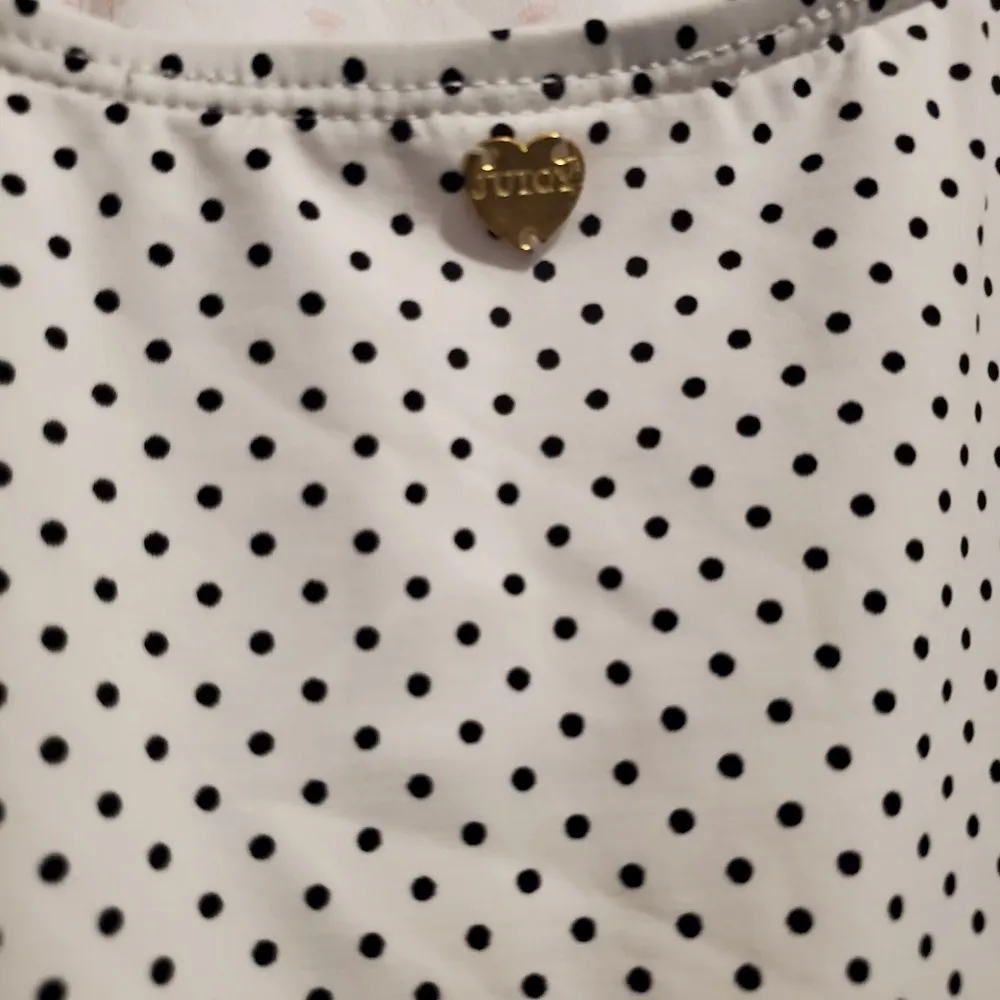 Juicy Couture White Black Polka Dot One Piece Swim - Image 6