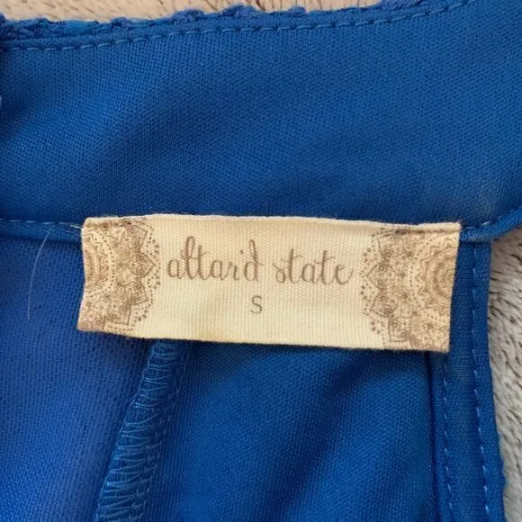 Altar'd State Women's Crochet Lace High Neck Sleeveless Mini Sheath Dress -‎ S - Image 4