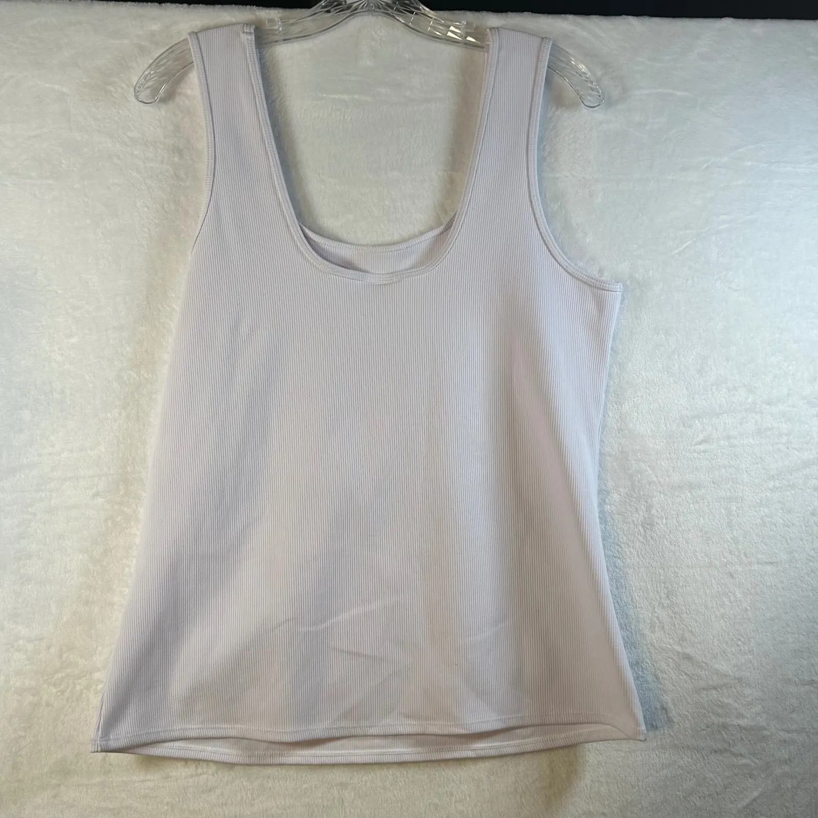 Zella Ribbed Tank Top Scoop Neck Sleeveless Athletic Athleisure XL - Image 5