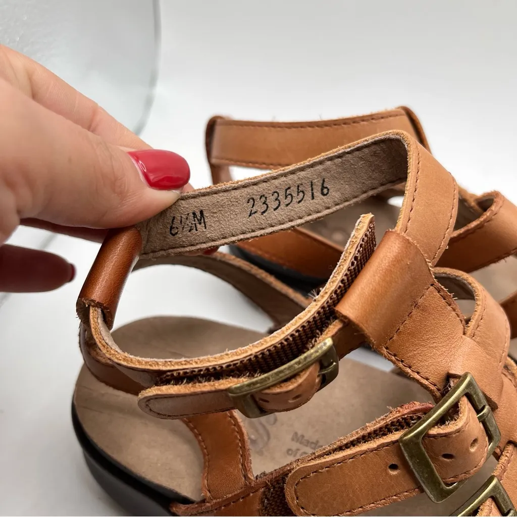 NWOB SAS Womens Shoes Aria Gladiator Sandal brown leather size 6.5M - Image 5