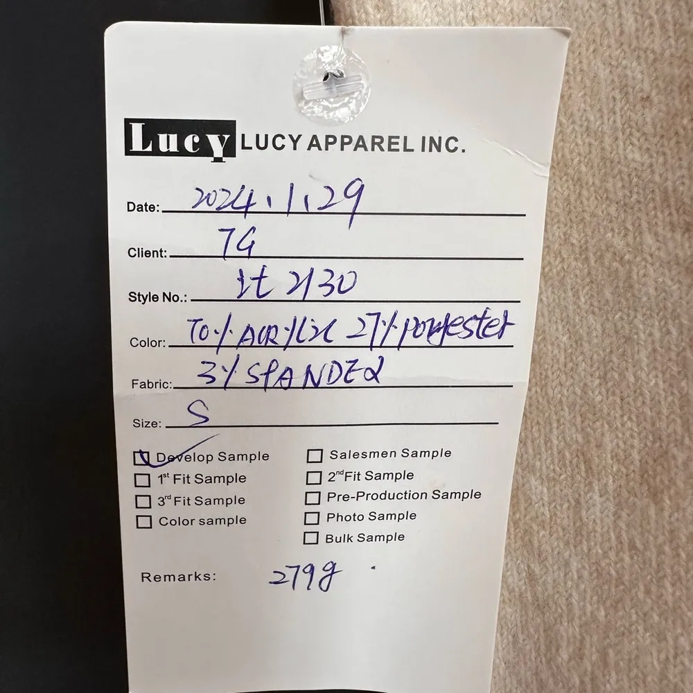 Rosette cardigan cream short sleeve, button front. Sample piece for Lucy Apparel - Image 3