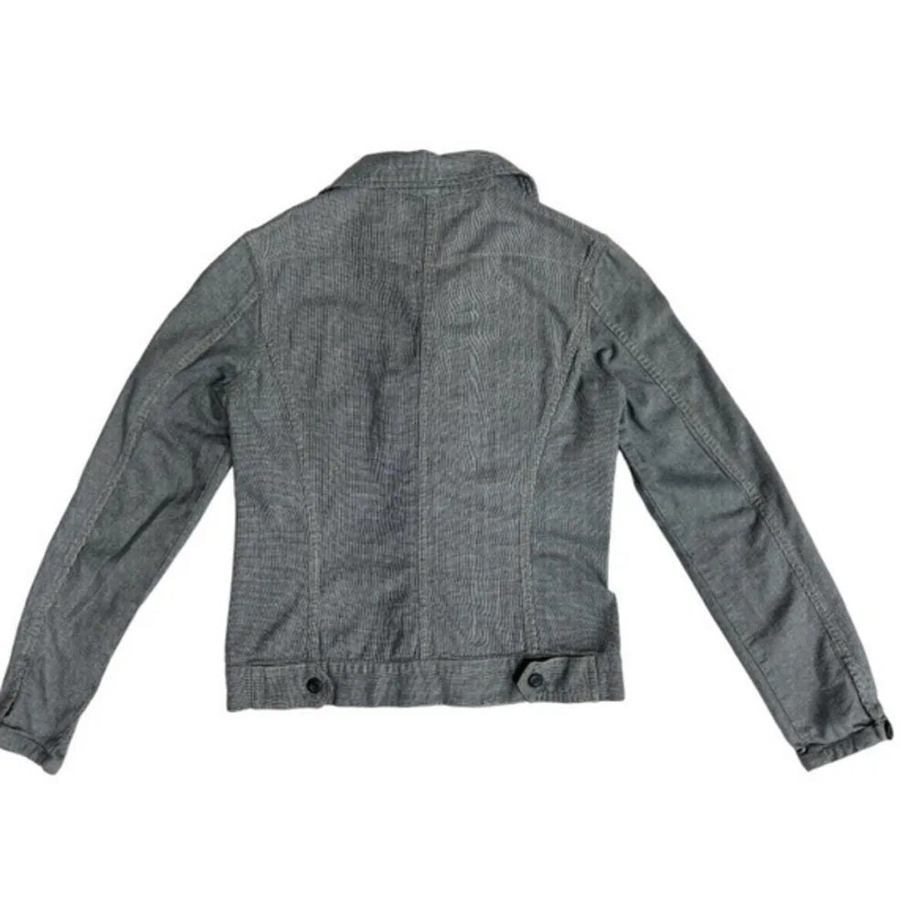 Levi Strauss Company Pin Striped Vintage Trucker Jeans Jacket Sz S Unique - Image 3