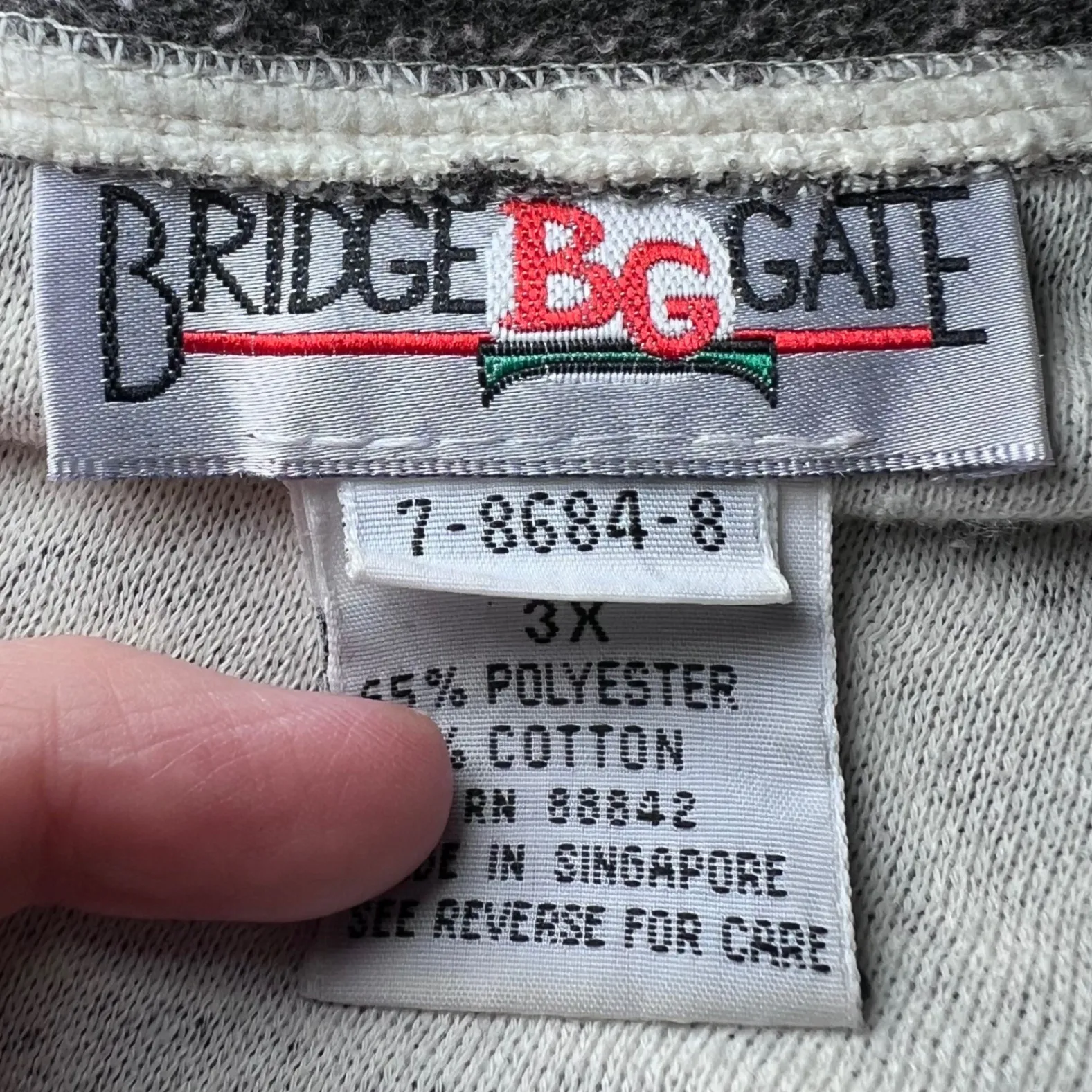 Bridge Gate Vintage Geometric Print Cardigan Jacket Womens 3X Aztec Cozy Fall Gray - Image 4