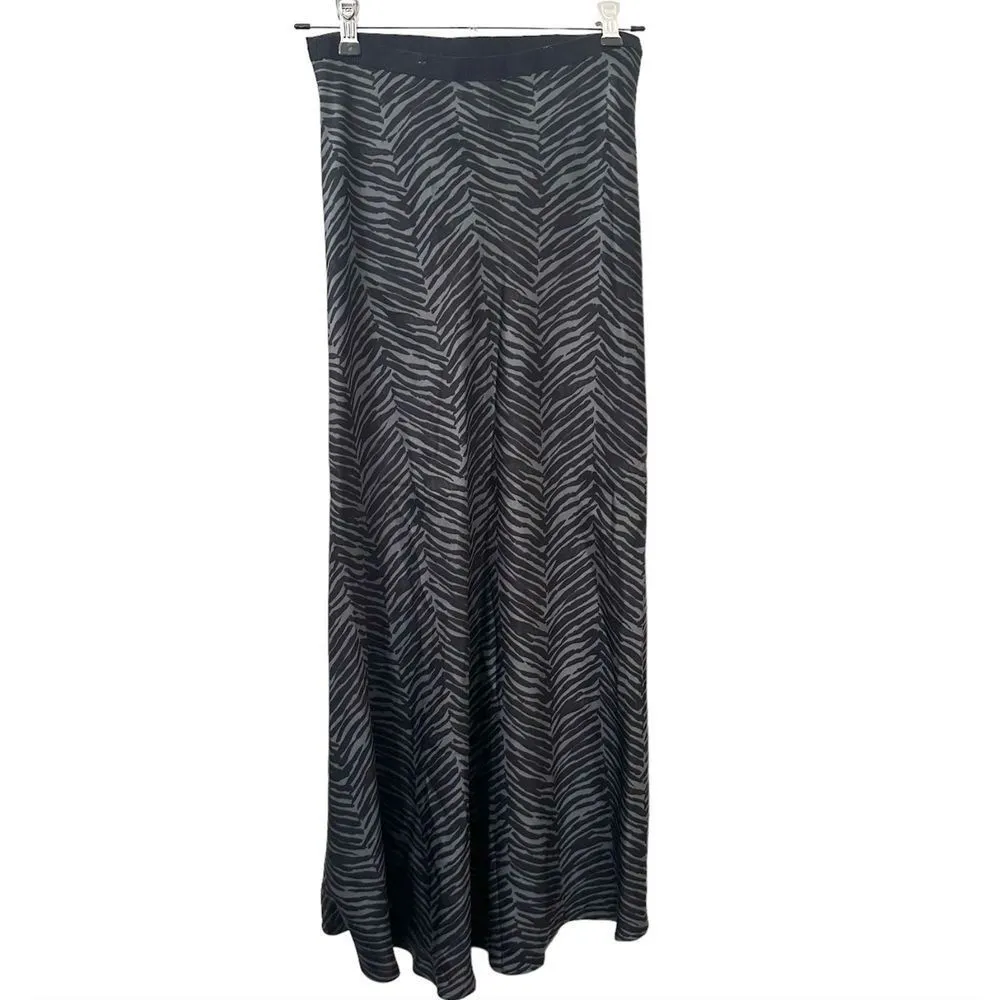 ANINE‎ BING Dolly Zebra Print Silk Midi Skirt Sz XS - Image 4